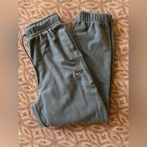 Nike high waisted Olive Fleece Joggers